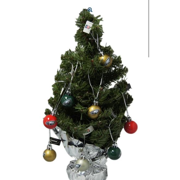 NEW Forever Collectibles Pittsburgh Steelers NFL Mini Christmas Tree 16 Ornament - Picture 1 of 12